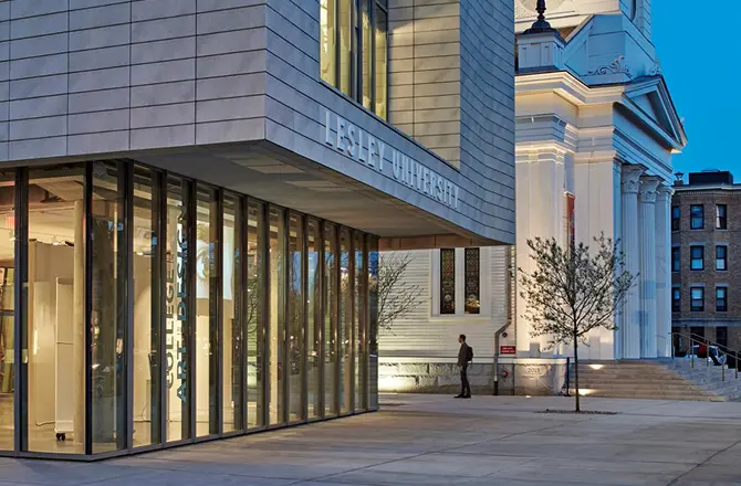 Lesley MFA in Visual & Literary Arts campus
